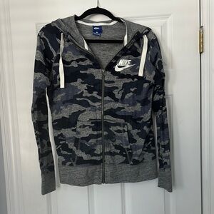 Nike Camo Zip-Up Hoodie